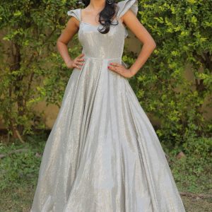 Silver ball Gown rental Store in udaipur