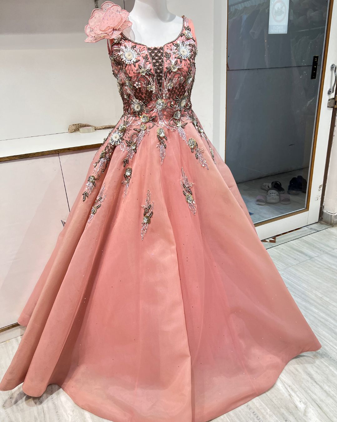 Bridal Ball Gown on rent with luxurious princess-style wedding design
