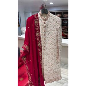 white rental sherwani near me