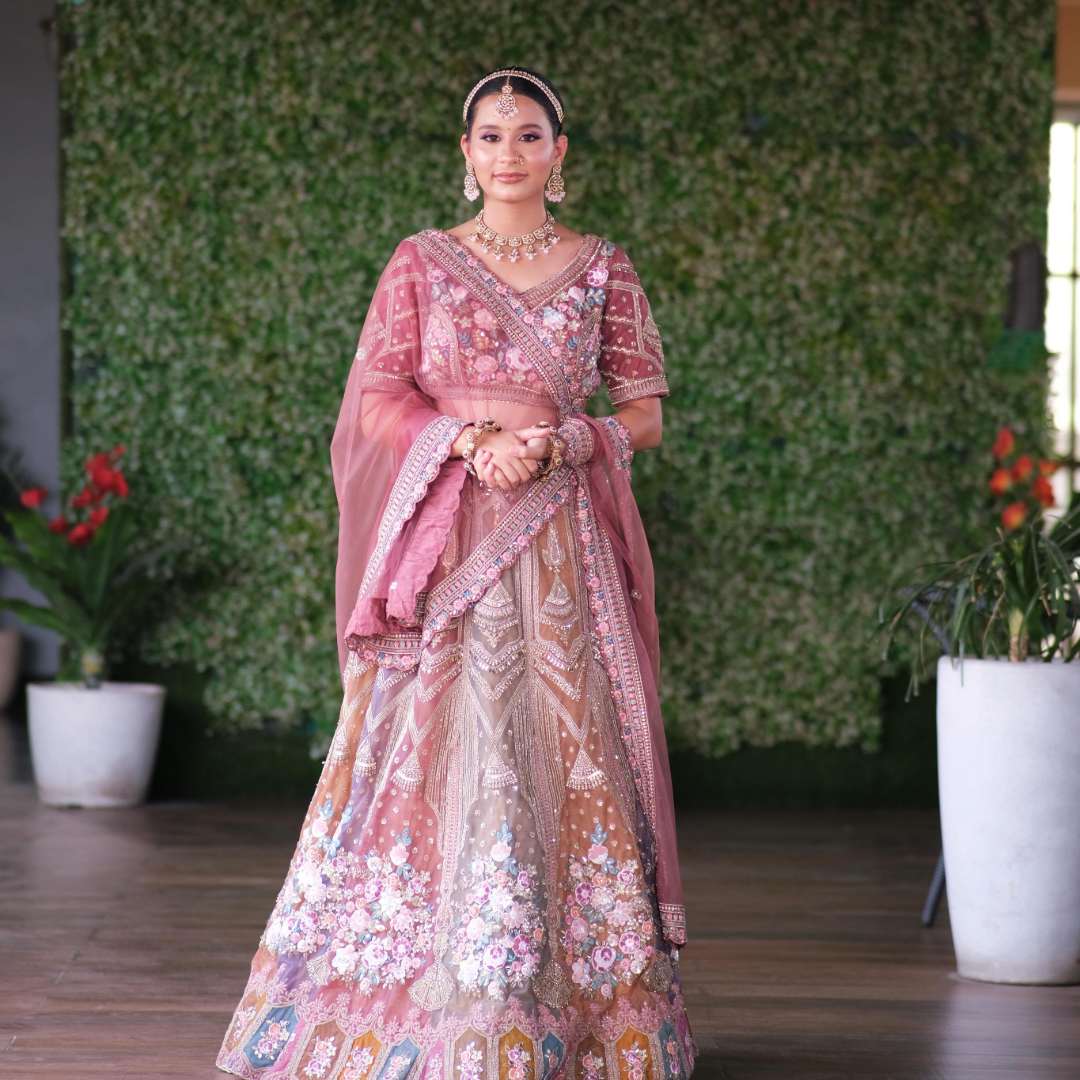 Top 1 Designer Multicolour Reception Lehenga – Shine Bright & Feel Special - Image 4