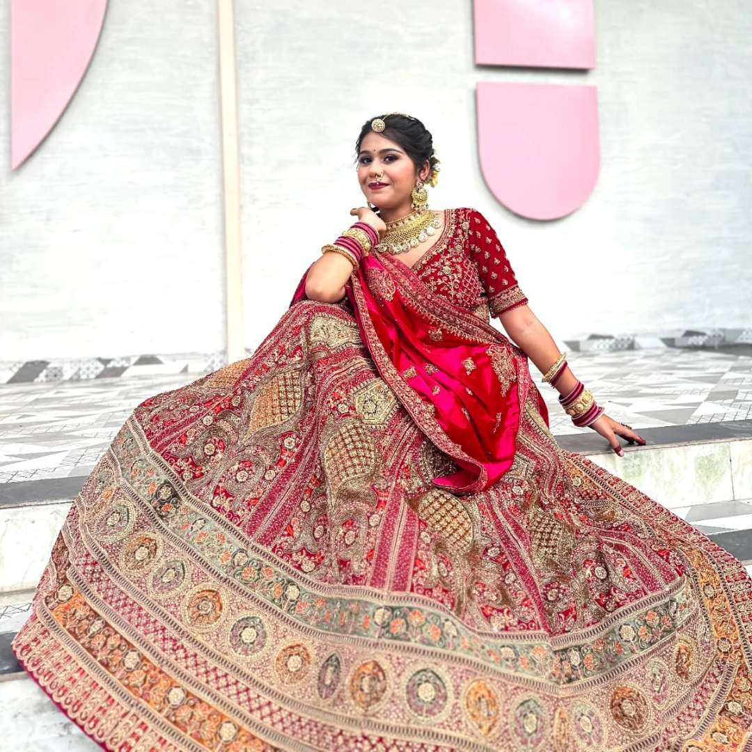 Stunning Bridal Lehengas on Rent with royal embroidery and designer look in Udaipur