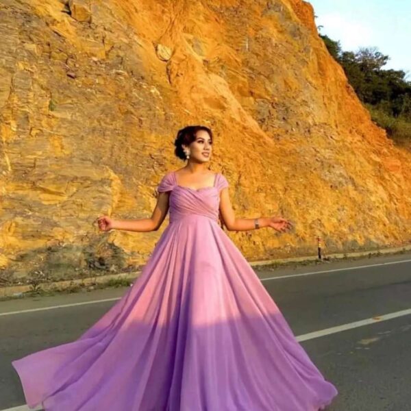 Purple long dress rent for rent – photoshoot dress