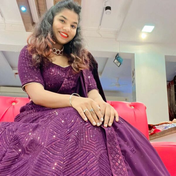 4-Star Elegant Purple Sider Lehenga on Rent – Fancy & Memorable Look - Image 3