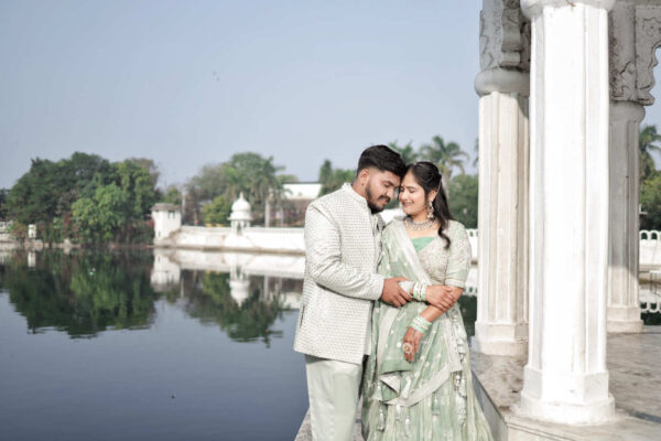 Experience Royalty: Rent Lehenga & Jodhpuri Combo Dress for a Picture-Perfect Look - Image 2