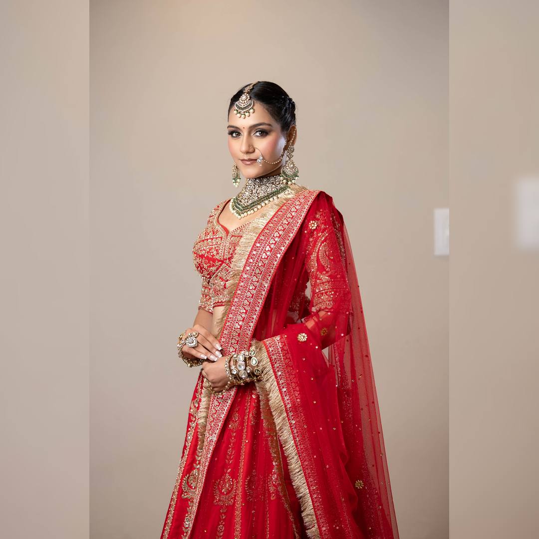 Top 1 Designer Bridal Hand Worked Heavy Lehenga – Feel Royal, Walk in Elegance - Image 2