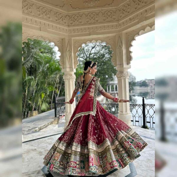 Top 1 Vintage Lehenga for Rent – Timeless Elegance with Royal Charm - Image 3