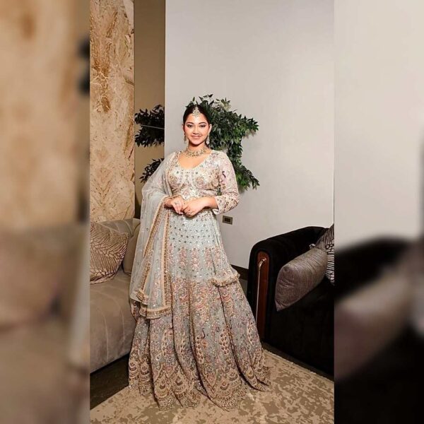 Top 1 Stunning Blue Fish Pattern Lehenga – Feel Elegant & Unique - Image 3
