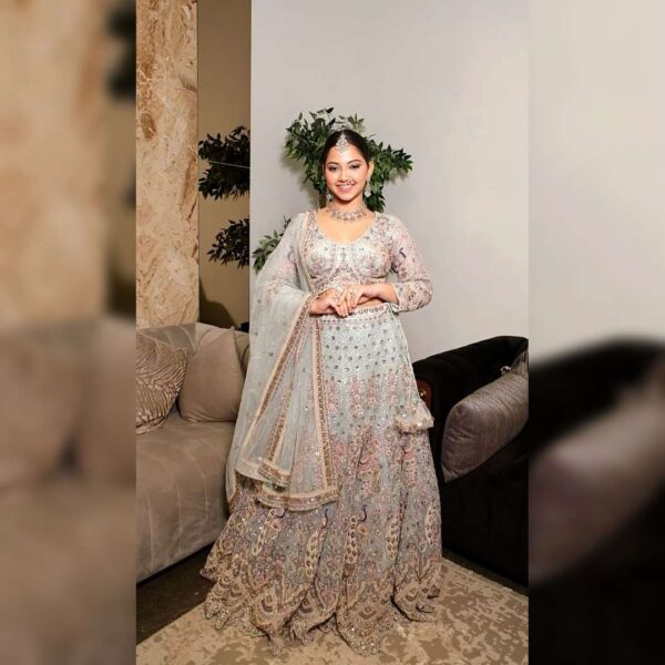 Top 1 Stunning Blue Fish Pattern Lehenga – Feel Elegant & Unique - Image 4