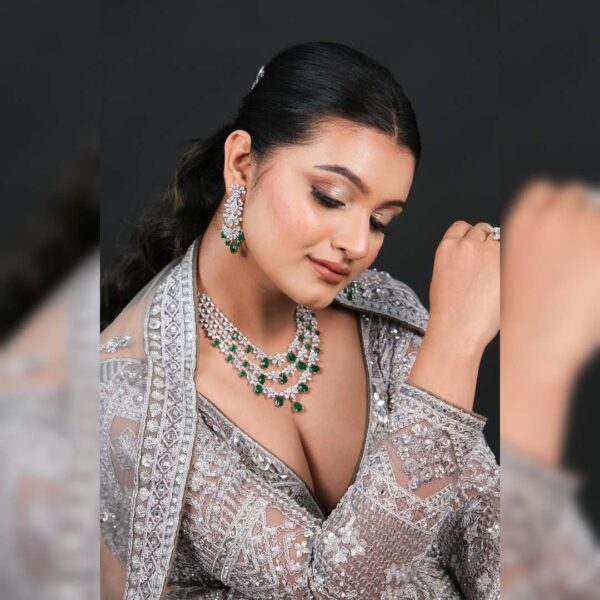 ✨ Top 1 Grey Silver Sangeet Lehenga – Elegant, Stylish & Perfect for Night Functions ✨ - Image 6