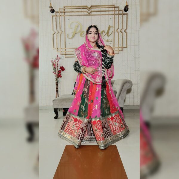 Top 1 Stunning Multicolour Vintage Lehenga – Timeless Beauty with Royal Elegance - Image 2