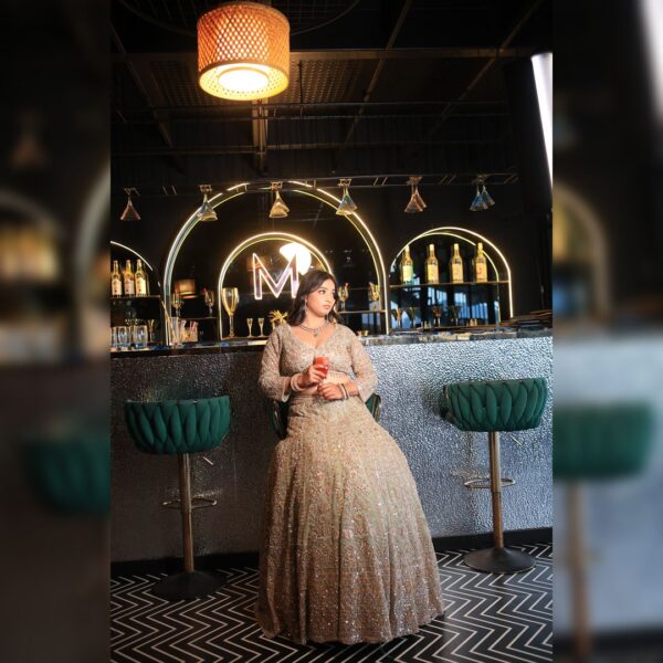 ✨ Top 1 Stunning Pista Golden Hand Lehenga – Elegant Outfit for Wedding & Parties - Image 5
