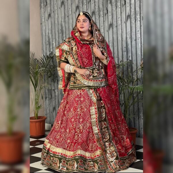 ✨ Top 1 Stunning Red Pre Wedding Shoot Lehenga – Elegant, Royal & Perfect for Photoshoots - Image 2