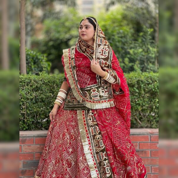 ✨ Top 1 Stunning Red Pre Wedding Shoot Lehenga – Elegant, Royal & Perfect for Photoshoots - Image 3