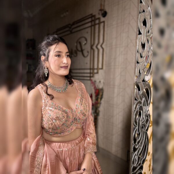 ✨ Top 1 Designer Fancy Crop Top Bridesmaid Lehenga – Look Stylish & Elegant for Weddings - Image 7
