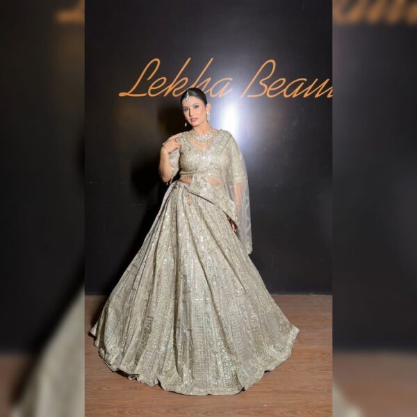 Exclusive Chiku Designer Lehenga on Rent – Elegant Bridal & Party Wear at Fancyano Udaipur - Image 6