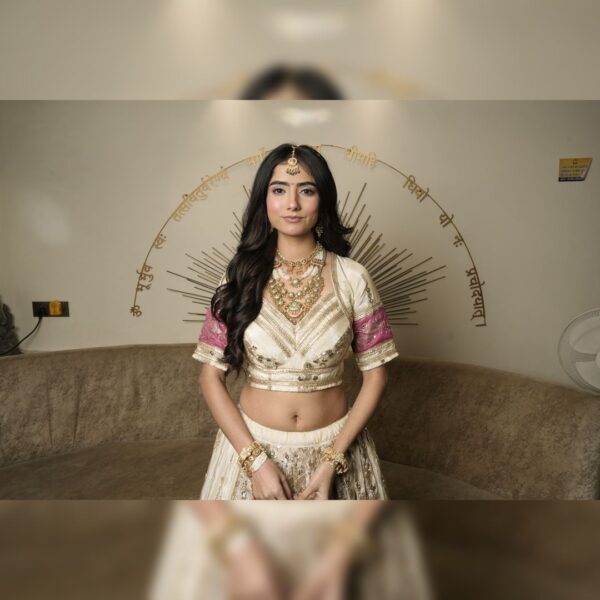 Top 7 Cream Golden Bindoli Lehenga – Elegant & Royal Choice for Weddings - Image 3