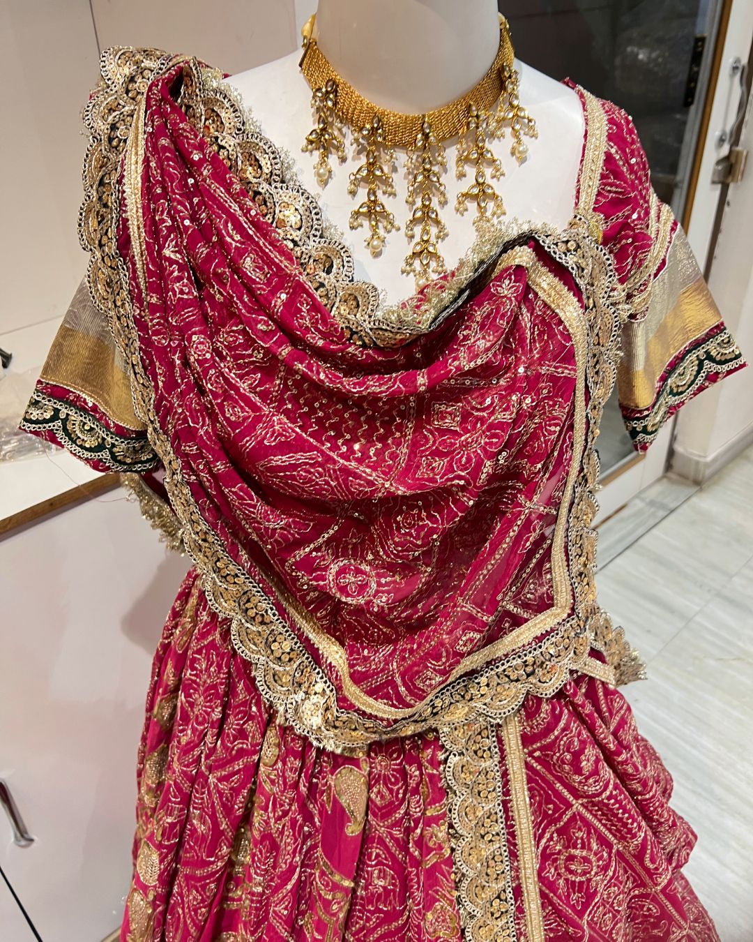 Bridal Vintage Lehenga Rent – Royal Traditional Wedding Elegance - Image 4