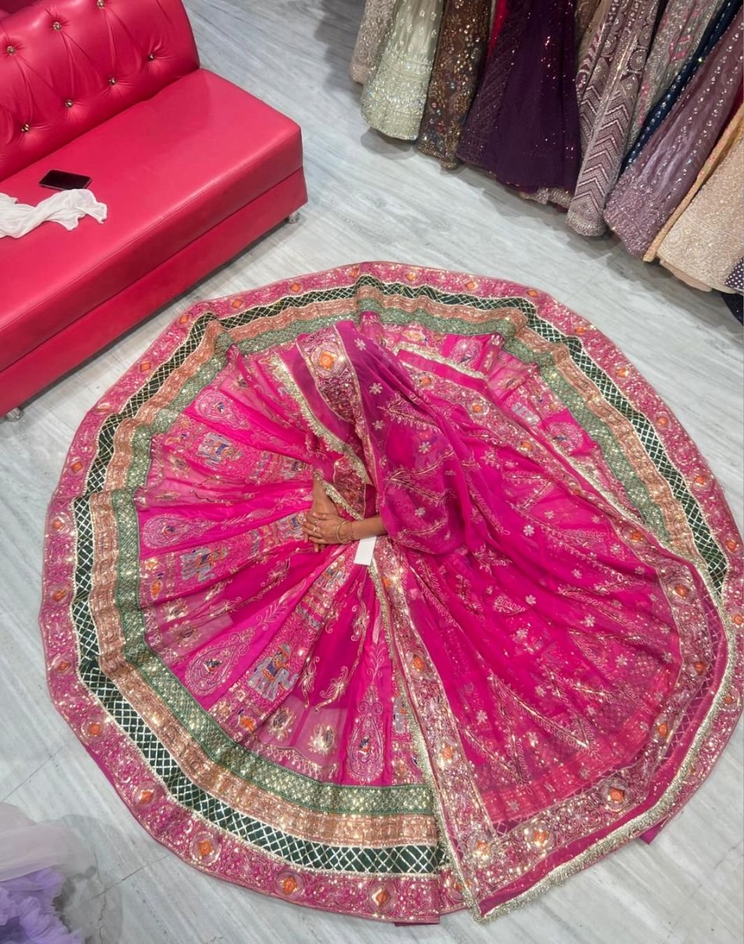 Elegant vintage lehenga for pre wedding photoshoot in Udaipur for romantic couple photography