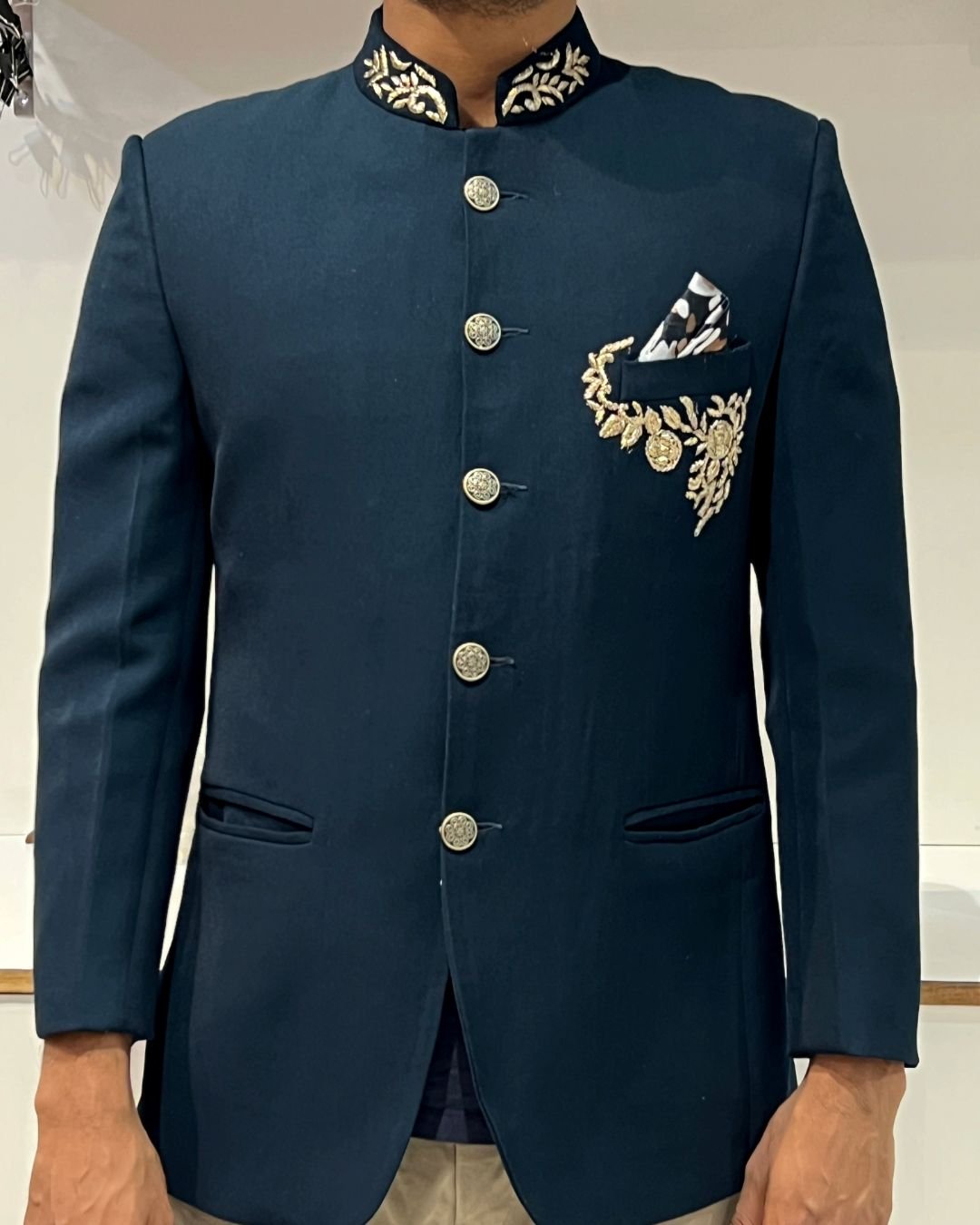 bottle green jodhpuri suit for wedding reception and special occasions