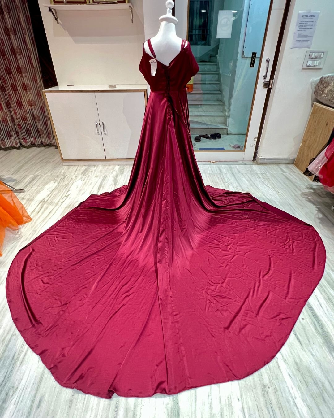 Gown for Marble Slurry Shoot in Udaipur Pre Wedding
